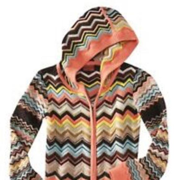 MISSONI TARGET ZIG ZAG ZIP HOODIE SWEATER - Picture 10 of 14